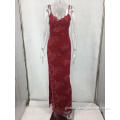 Formal Dresses Long Sexy V-neck Lady Formal Evening Red Dress Factory